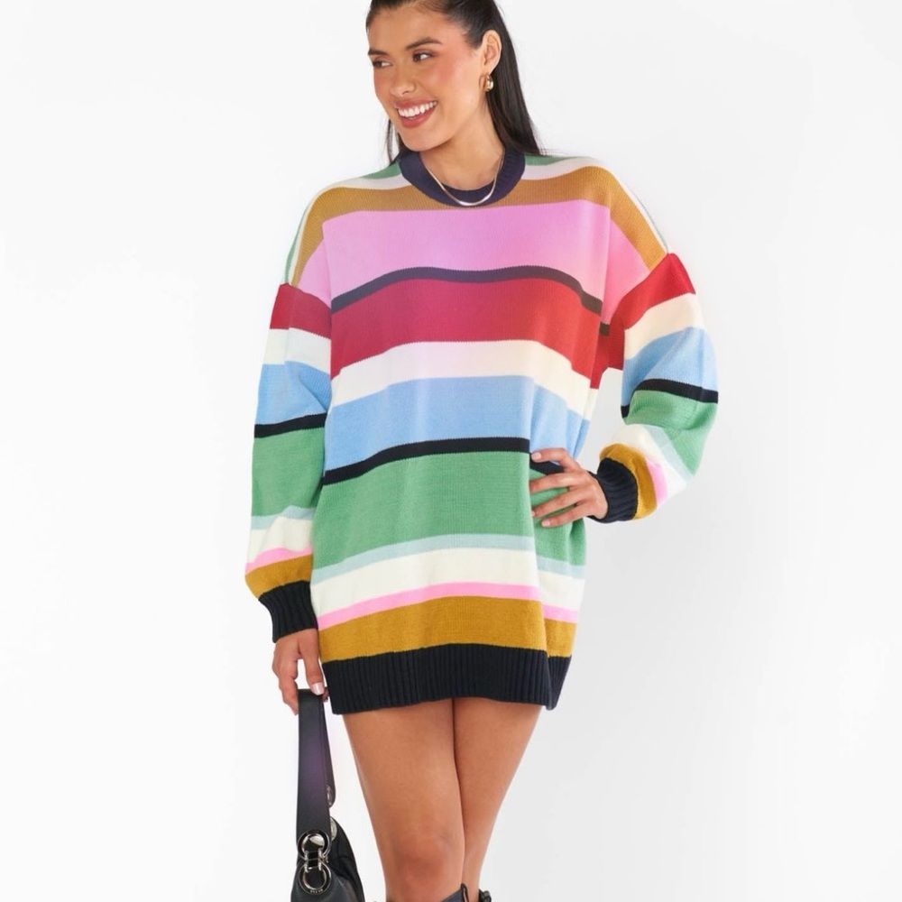 Mumu oversize multicolor ember tunic sweater. NWT.